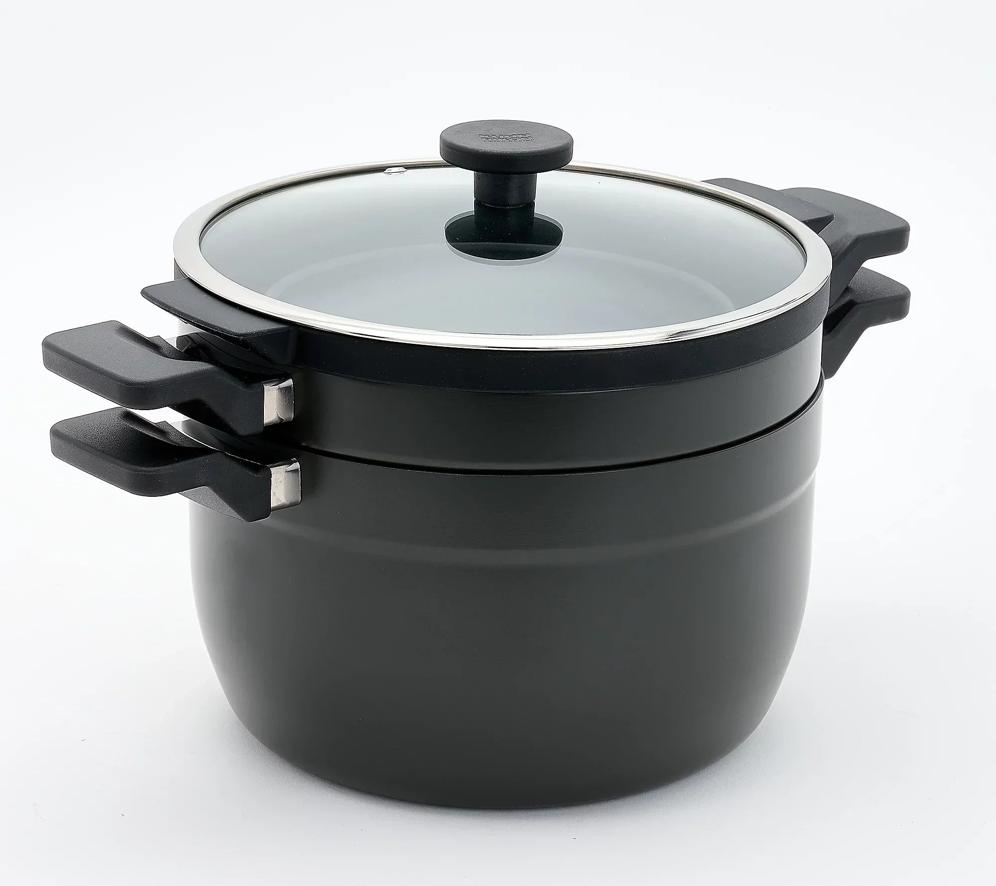 2-Pc Nesting Nonstick Cookware Set w/ Colander & Lid